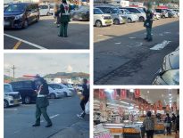 年末量販店様駐車場警備